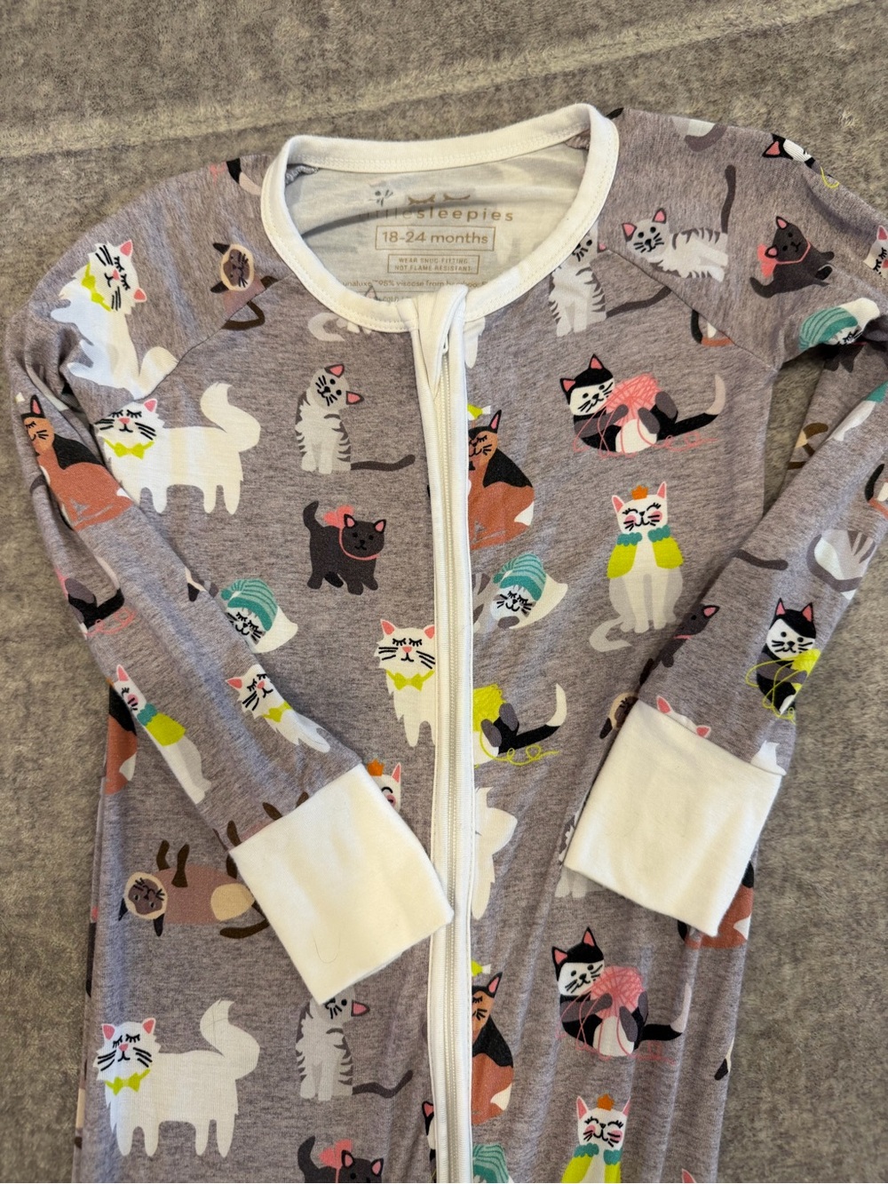 Little Sleepies Cozy Cats - 18-24 months